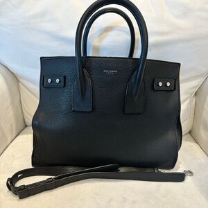 Saint Laurent Sac De Jour size small, black souple/supple leather